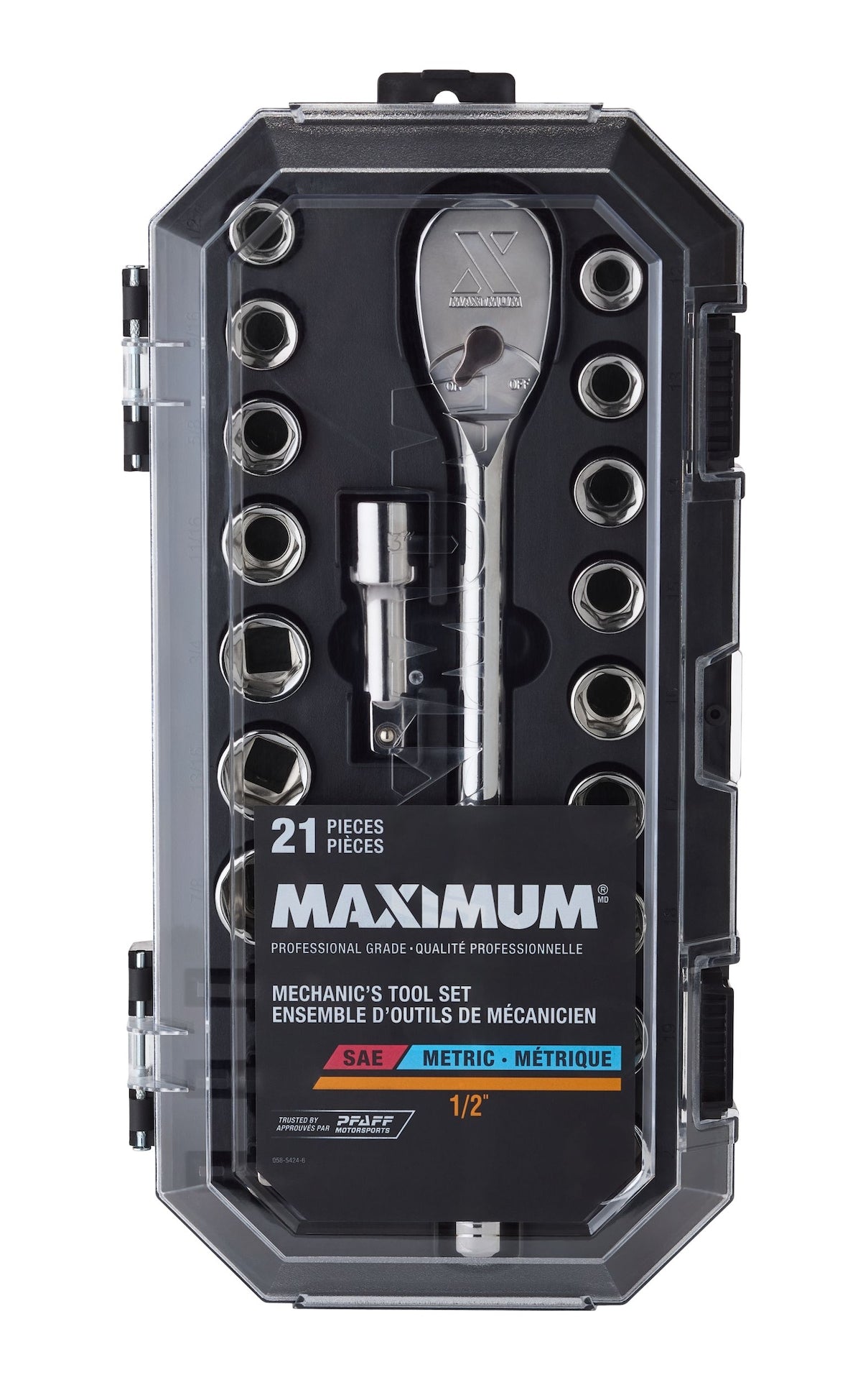 21 Piece 1/2" Drive Metric Socket Set R6G4 - product image 2
