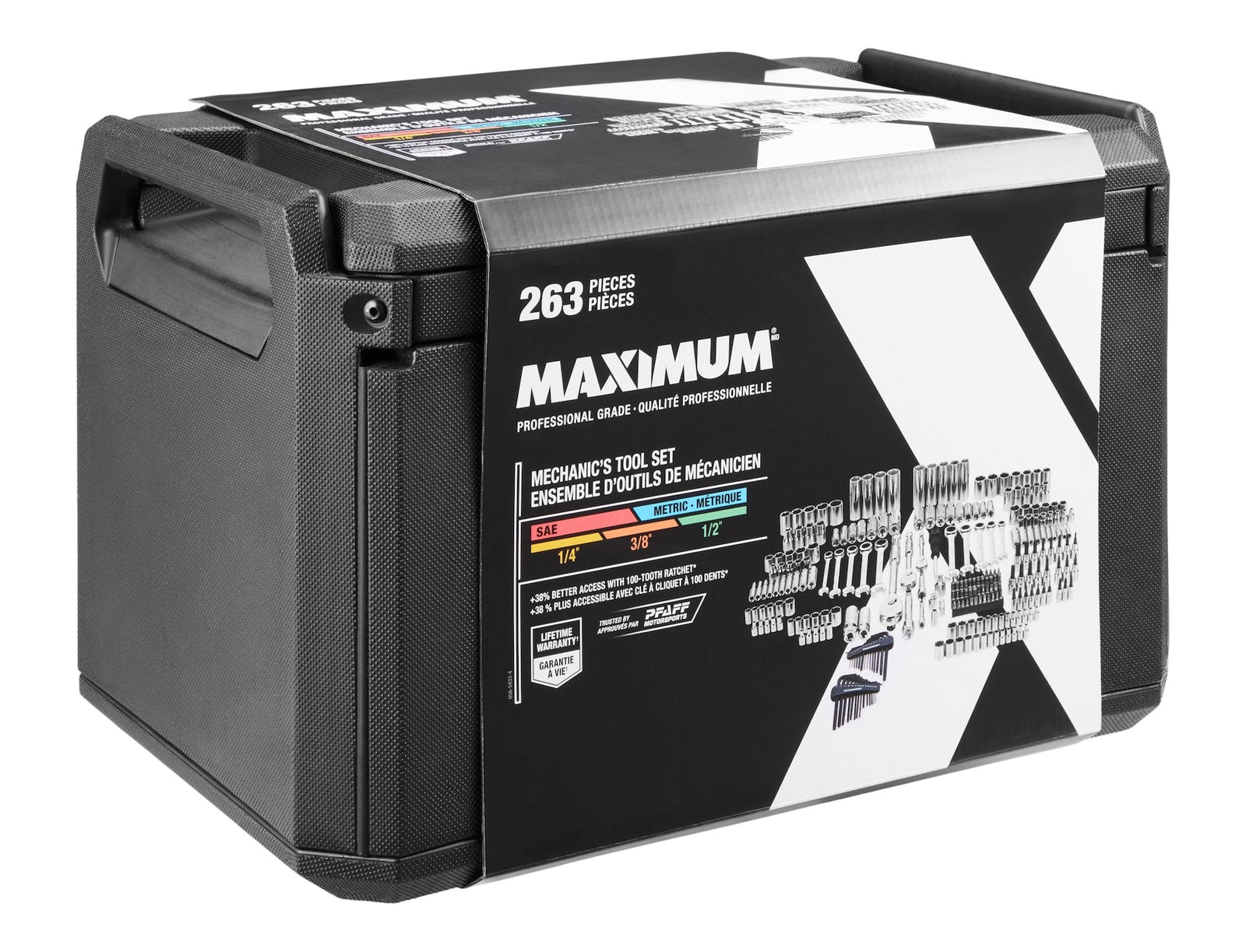 263 Piece Socket Set, 3 Drawer Case W0V0 - product image 3