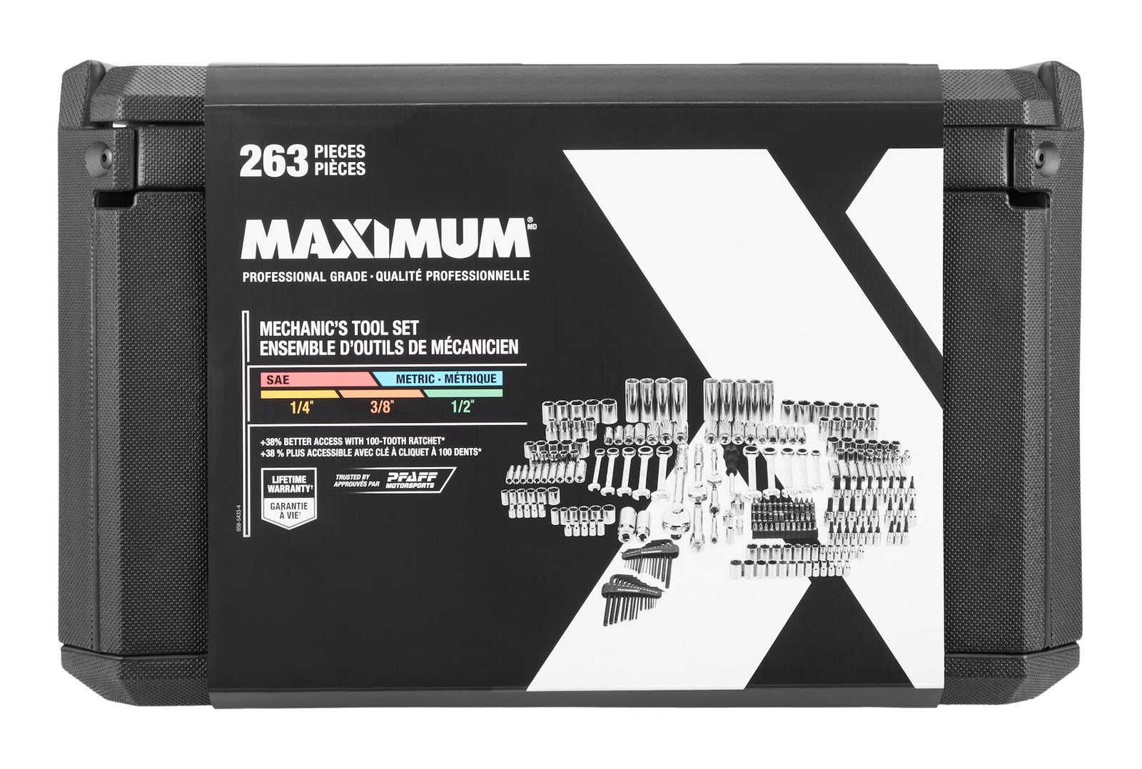 263 Piece Socket Set, 3 Drawer Case W0V0 - product image 4
