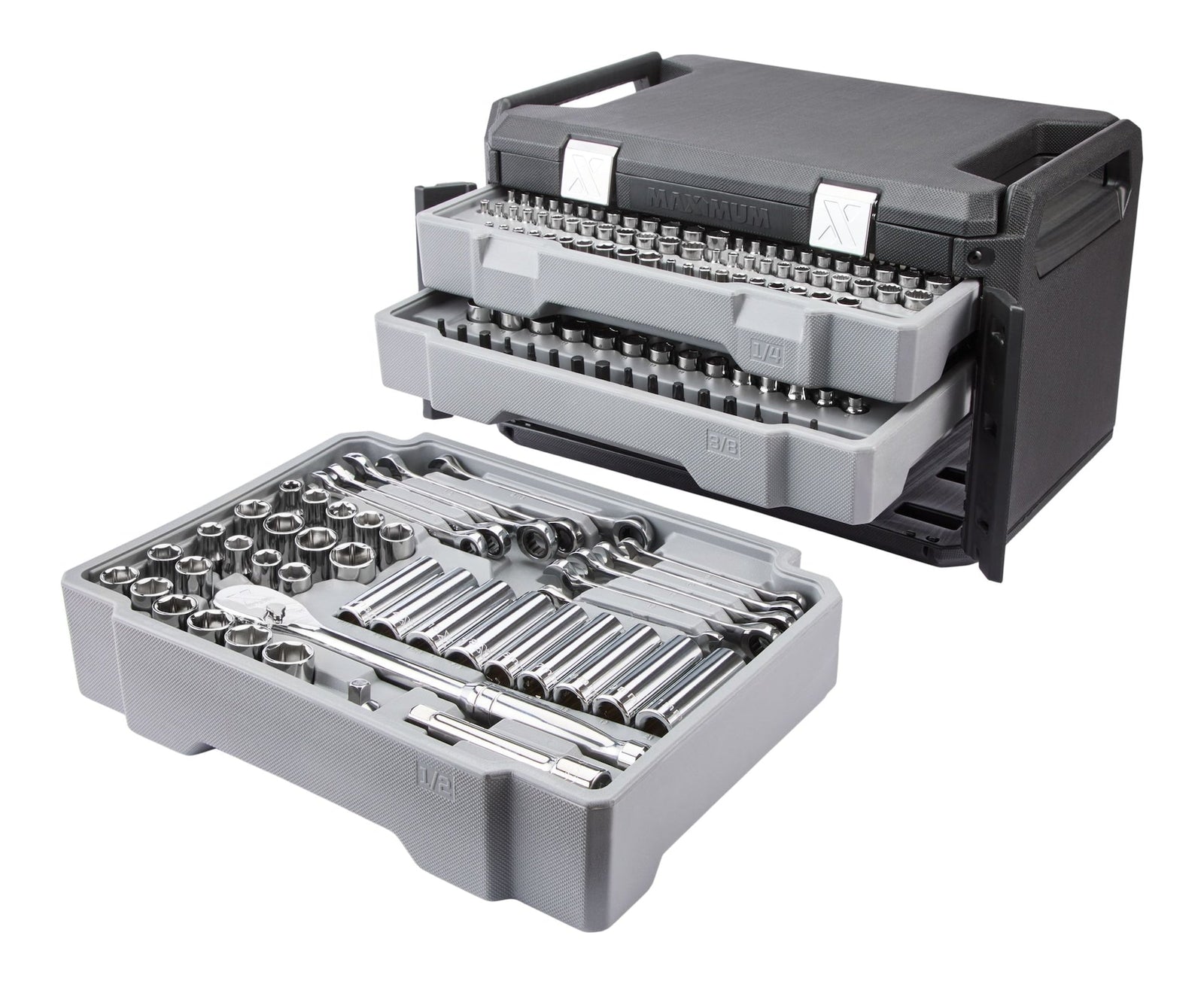 263 Piece Socket Set, 3 Drawer Case W0V0 - product image 7