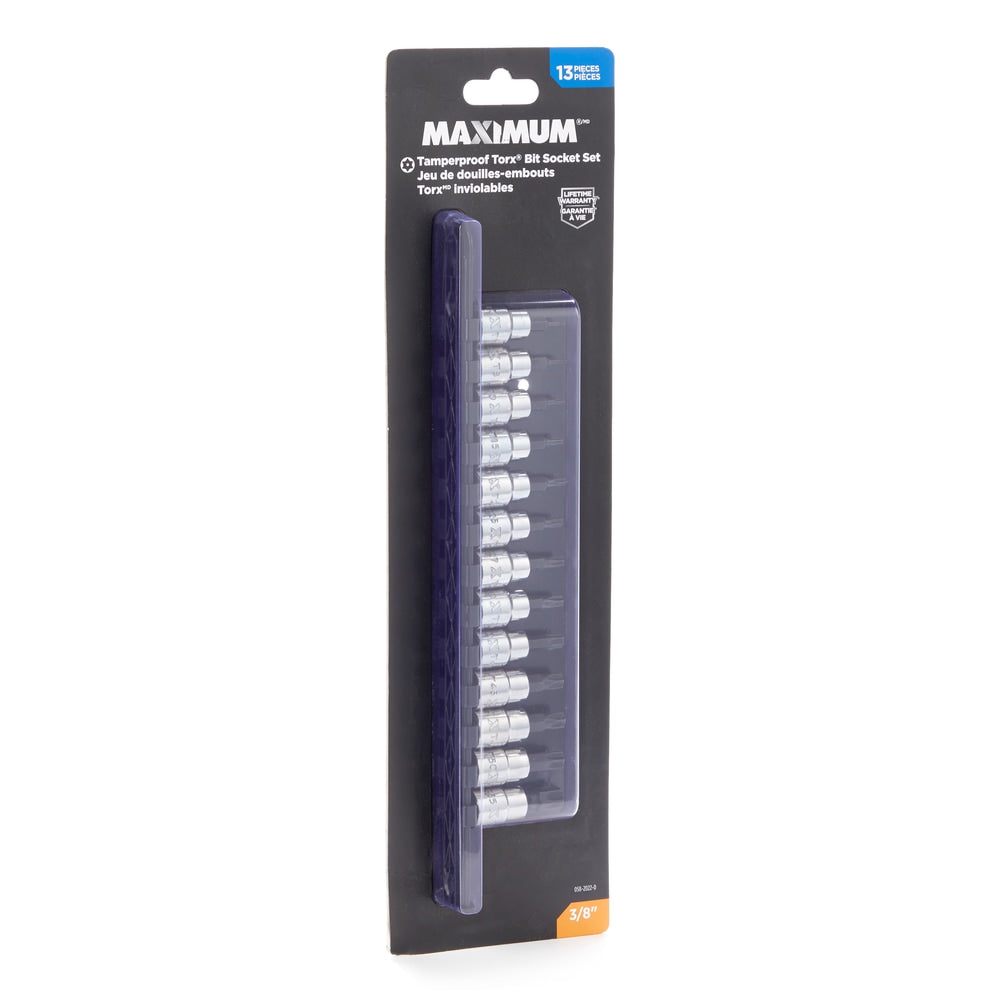 3/8-in Drive Tamper Proof Torx Bit Socket Set, Heat-Treated, 13-pc B1H3 - product image 2