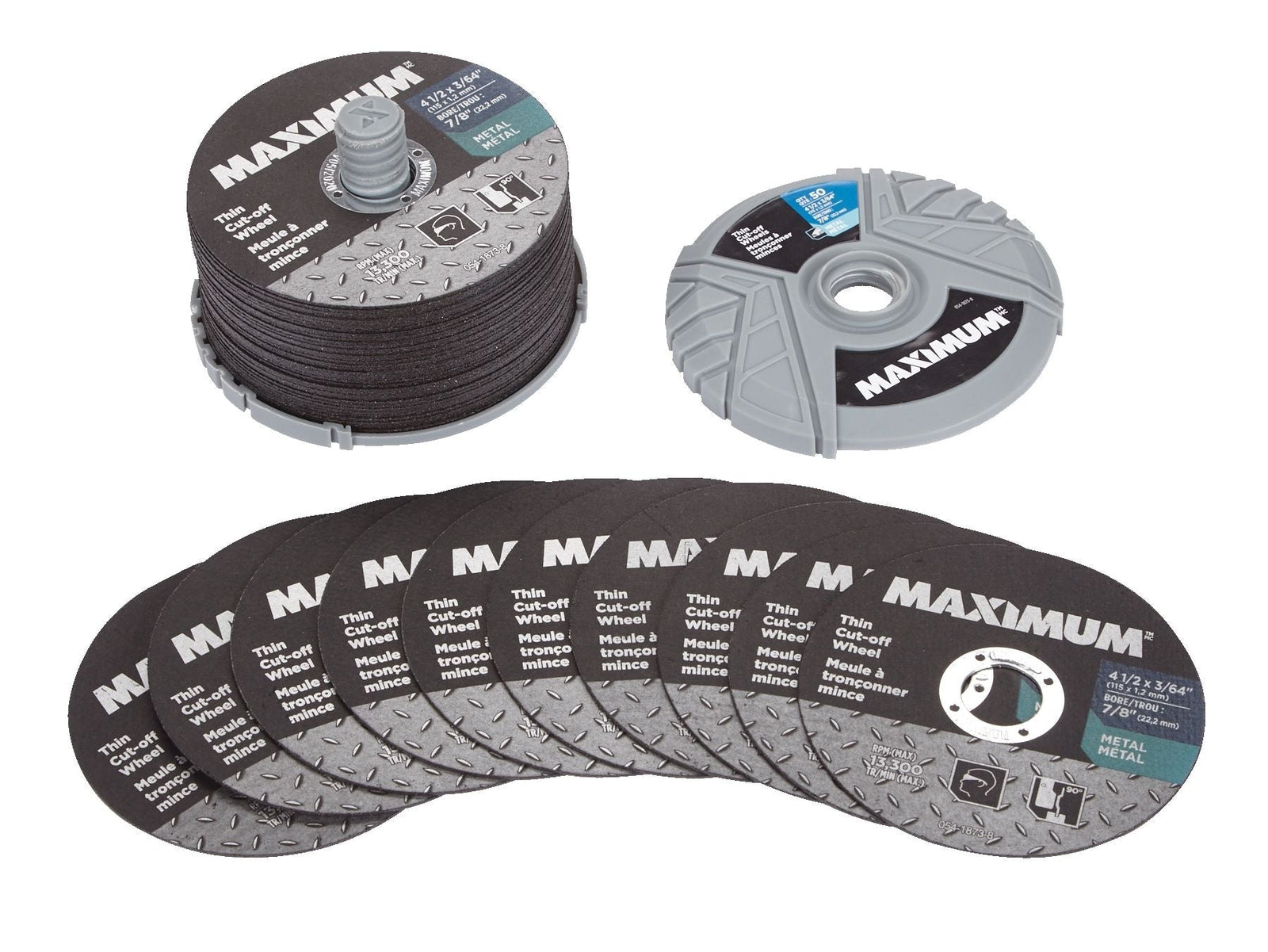 4-1/2-in x 3/64-in Aluminum Oxide Thin Cut off Wheel for Metal, 50-pk Z9G9 - product image 1
