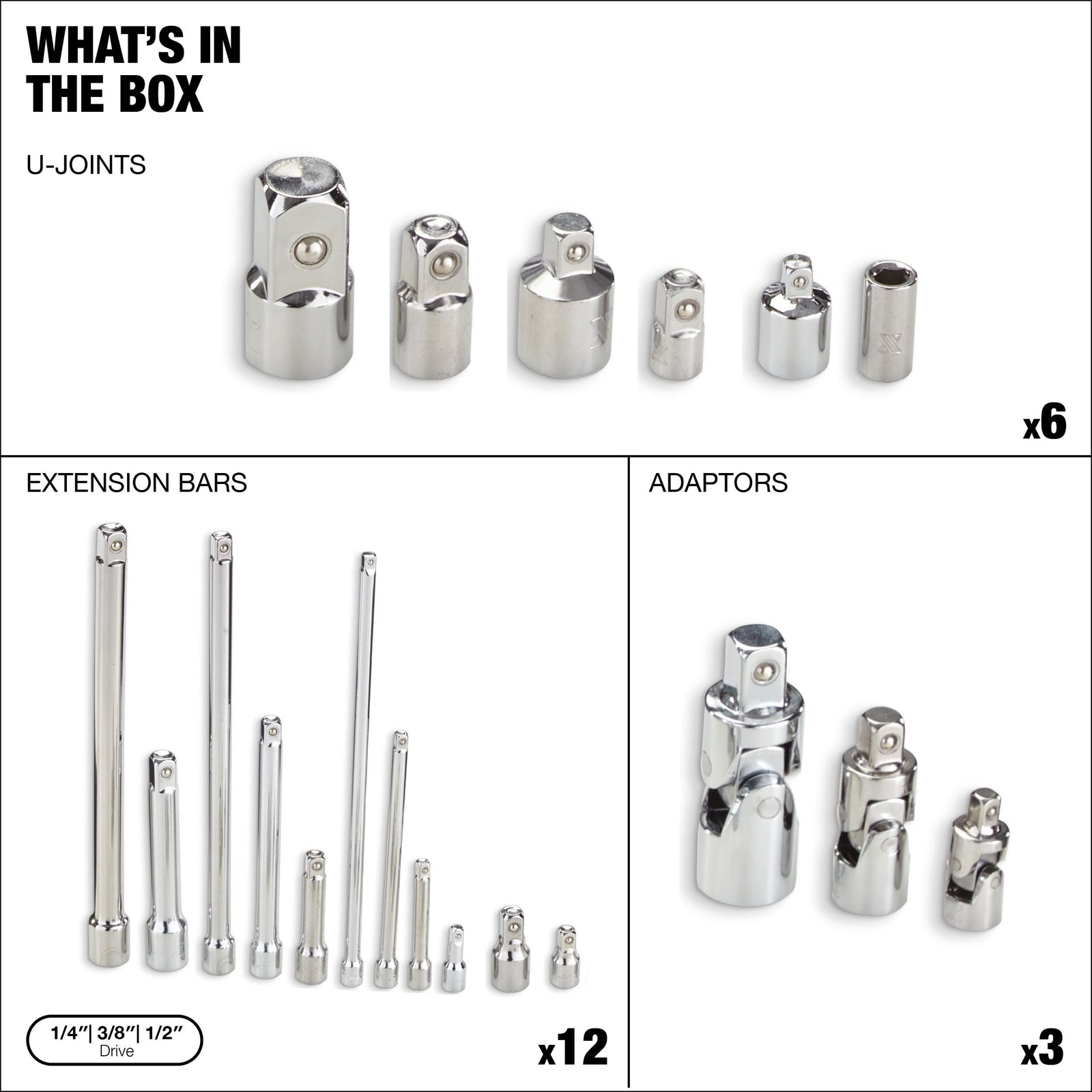 Extension Tool & Socket Accessory Set, 20-pc H6H2 - product image 2