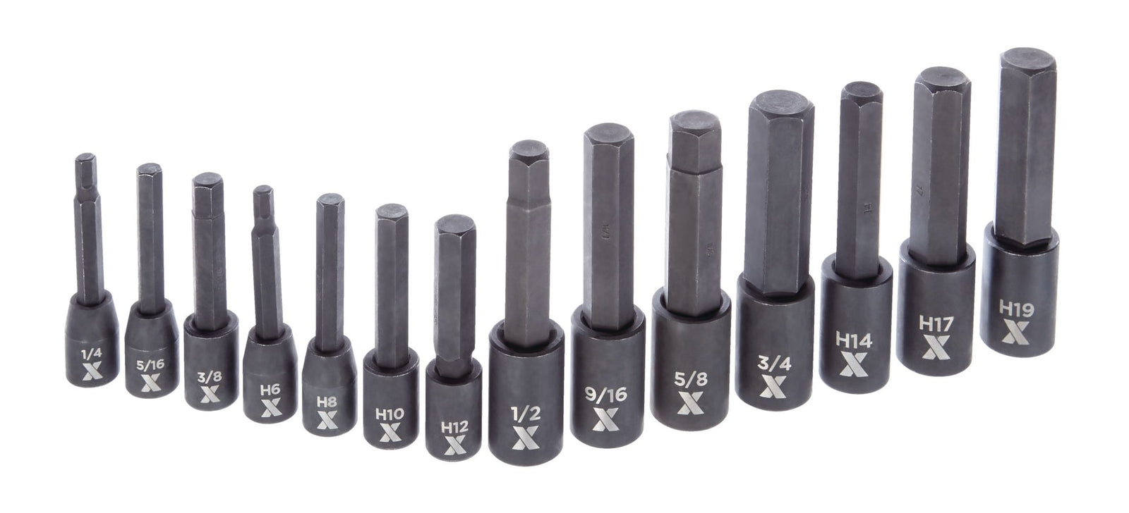 Hex Impact Socket & Bit Socket Set, 14-pc, SAE/Metric Y0J5 - product image 3