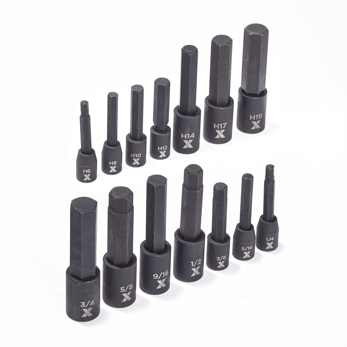 Hex Impact Socket & Bit Socket Set, 14-pc, SAE/Metric Y0J5 - product image 4