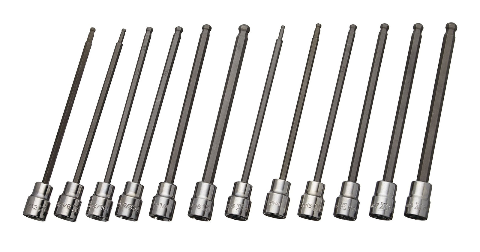Long-Arm Ball End Bit Socket Set, 3/8-in, 12-pc U9J9 - product image 5