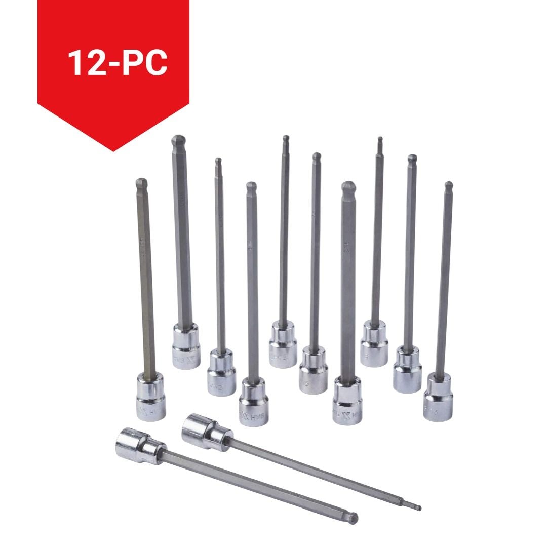 Long-Arm Ball End Bit Socket Set, 3/8-in, 12-pc U9J9 - product image 8