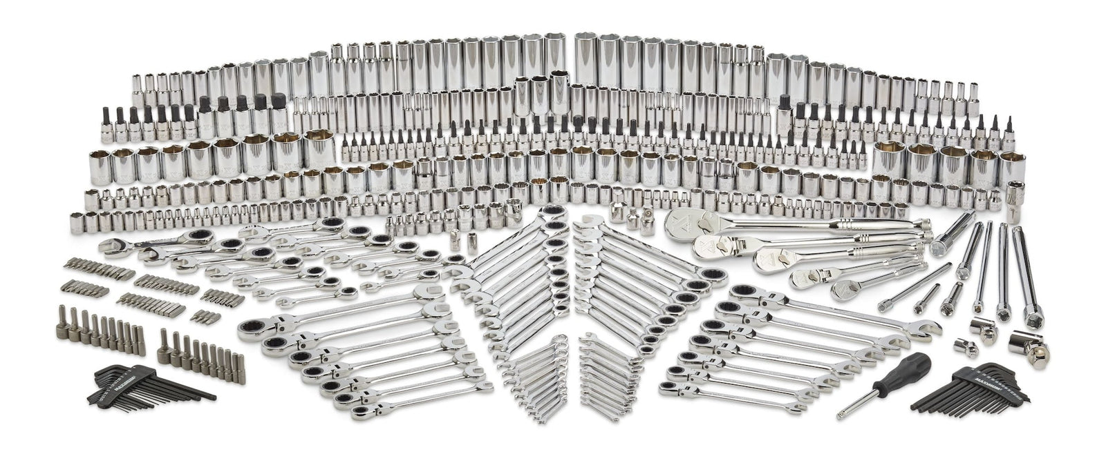 Master Socket & Wrench Set, 500-pc, CRV, Nickel-Chrome Plating T1W5 - product image 1