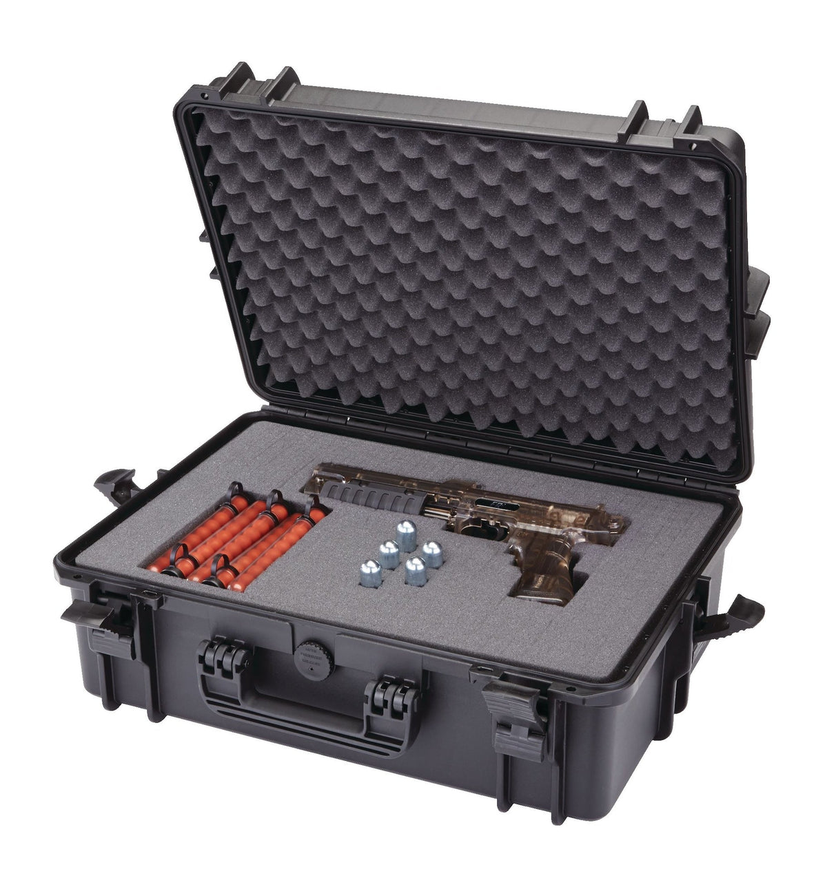Portable IP67 Waterproof Case/Tool Box with Foam Layers, Black, Large, 22-in K7E5 - product image 4