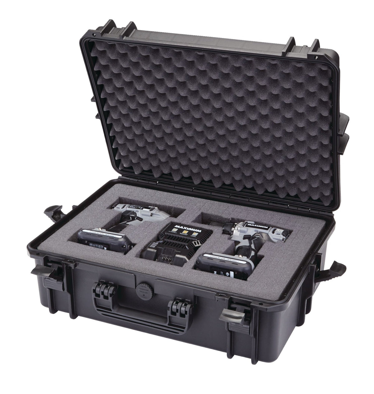 Portable IP67 Waterproof Case/Tool Box with Foam Layers, Black, Large, 22-in G7Q4 - product image 5