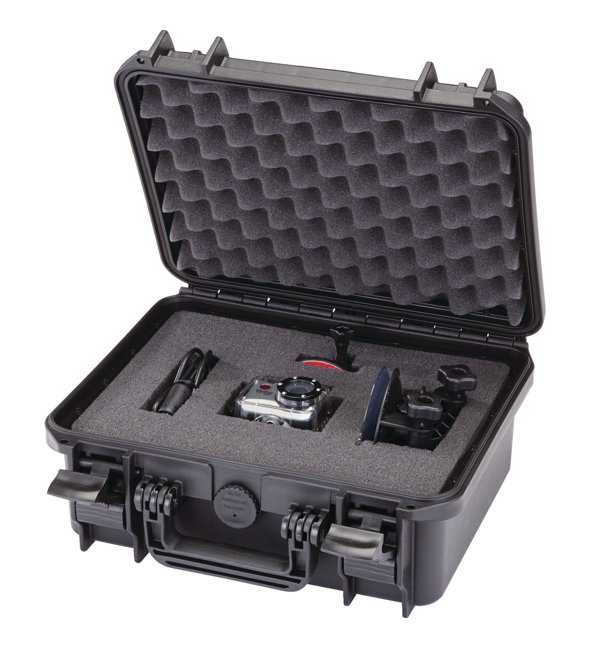Portable IP67 Waterproof Storage Case with Foam Layers, Small, Black Y6O0 - product image 4