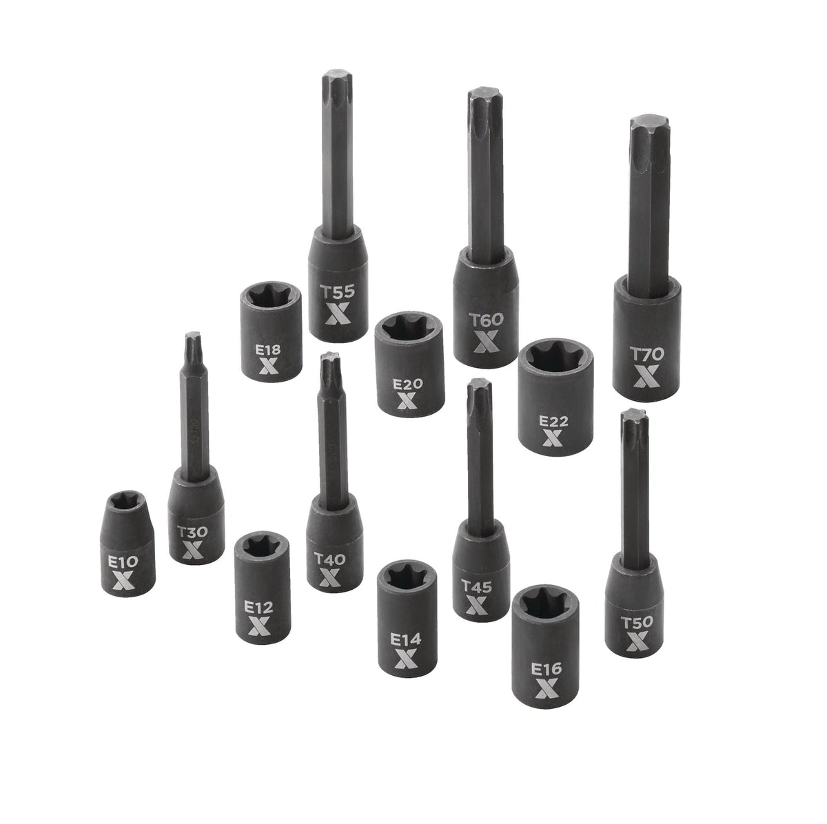 Torx & E-Torx Impact Bit Socket Set, 14-pc, SAE/Metric V3I8 - product image 3
