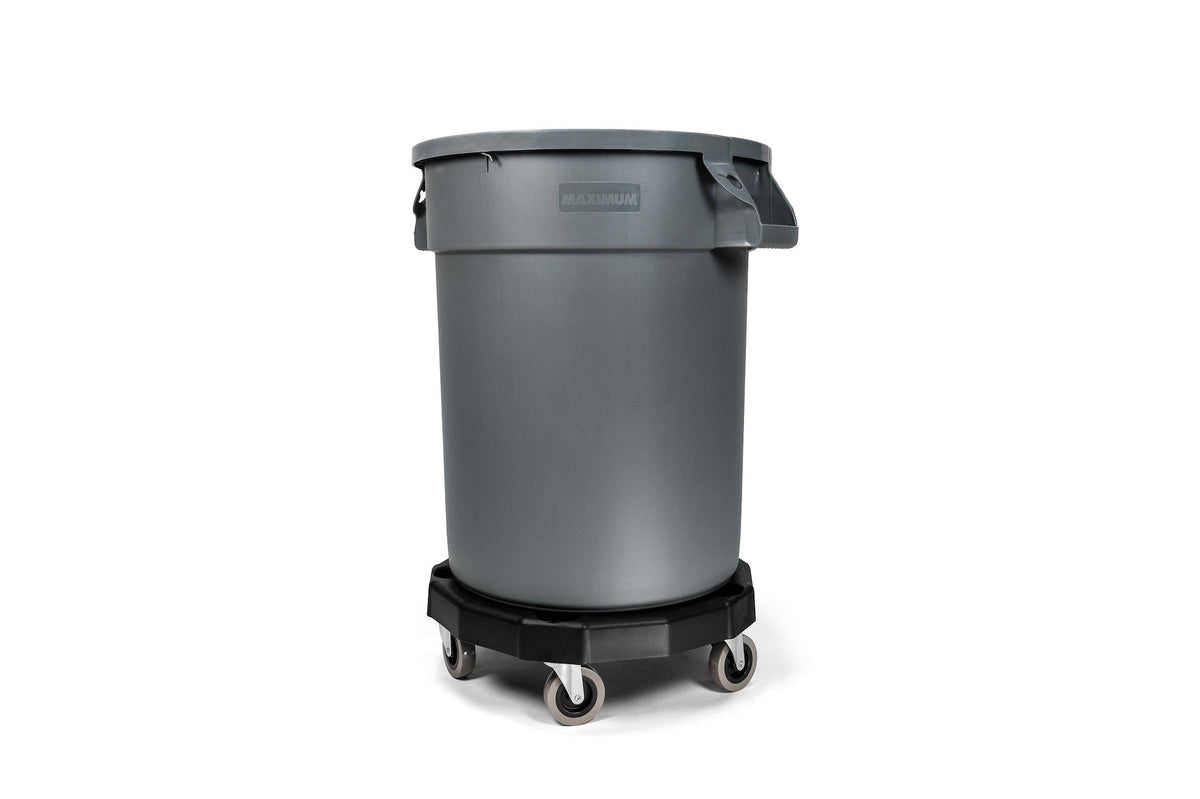 Universal Commercial Heavy-Duty Resin Garbage Can Dolly, Black H1C7 - product image 4