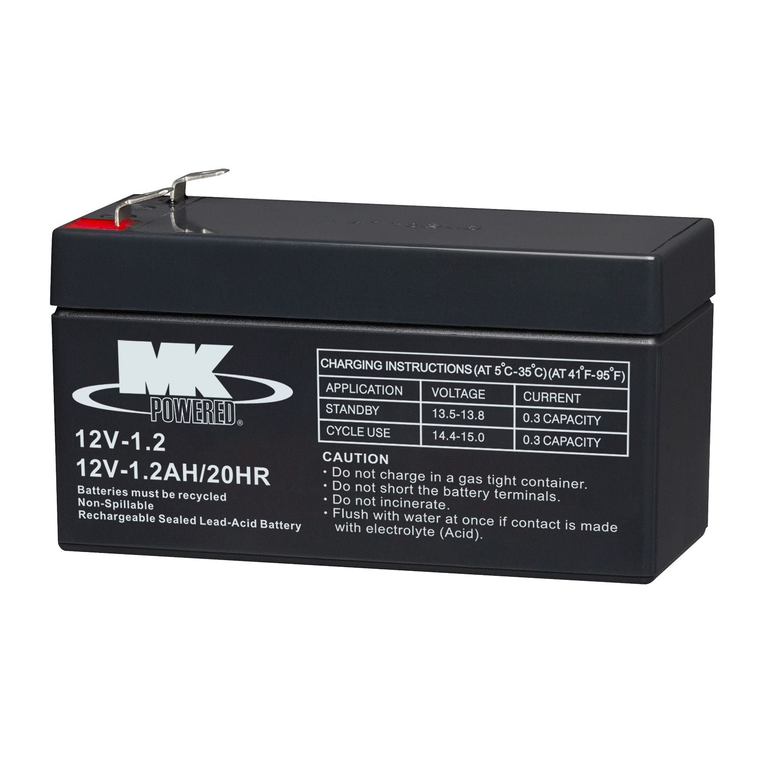 Battery 12-Volt 1.2 Ah SLA Battery, F1 Terminal Z3G5 - product image 2