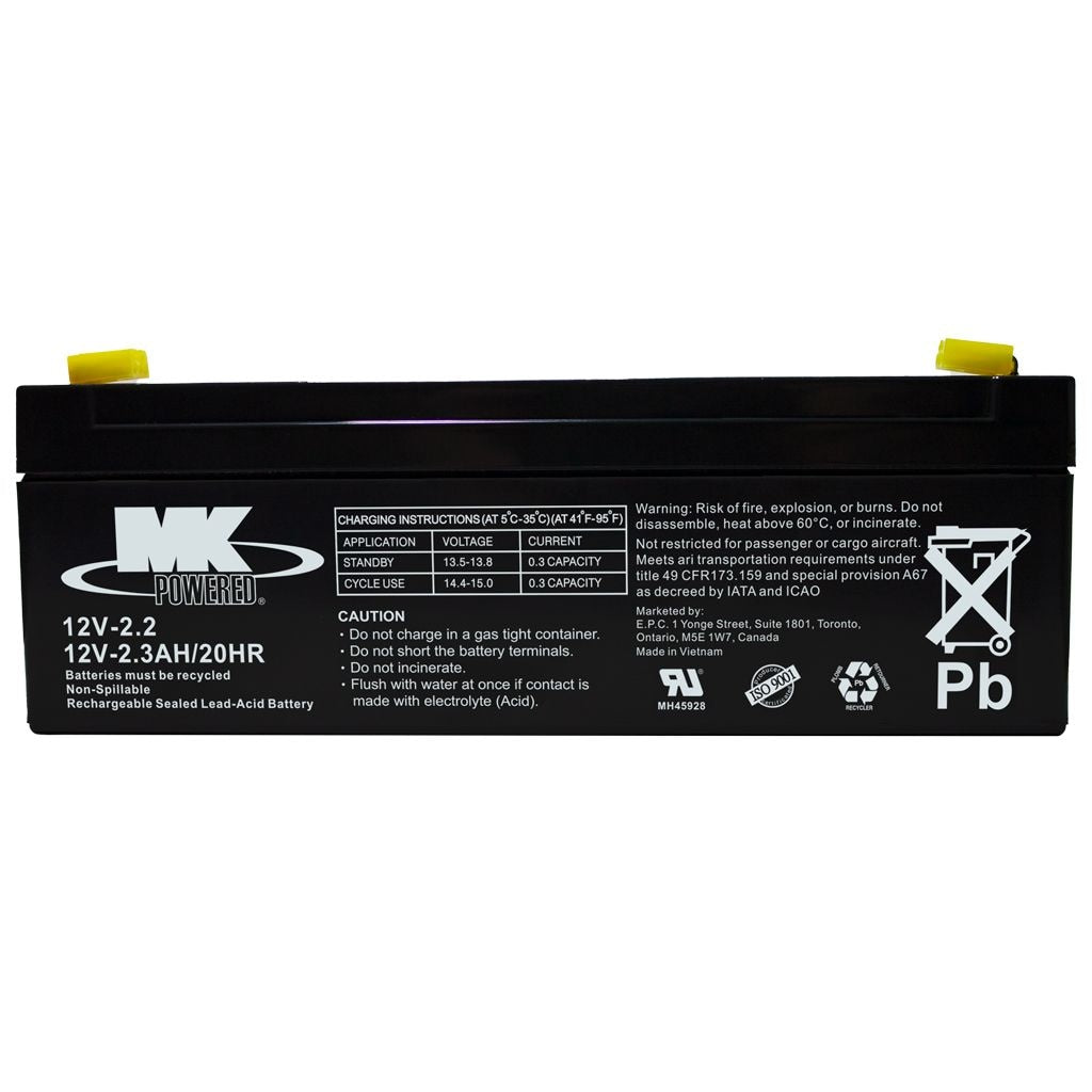 Battery 12-Volt 2.3 Ah SLA Battery, F1 Terminal I6C9 - product image 2