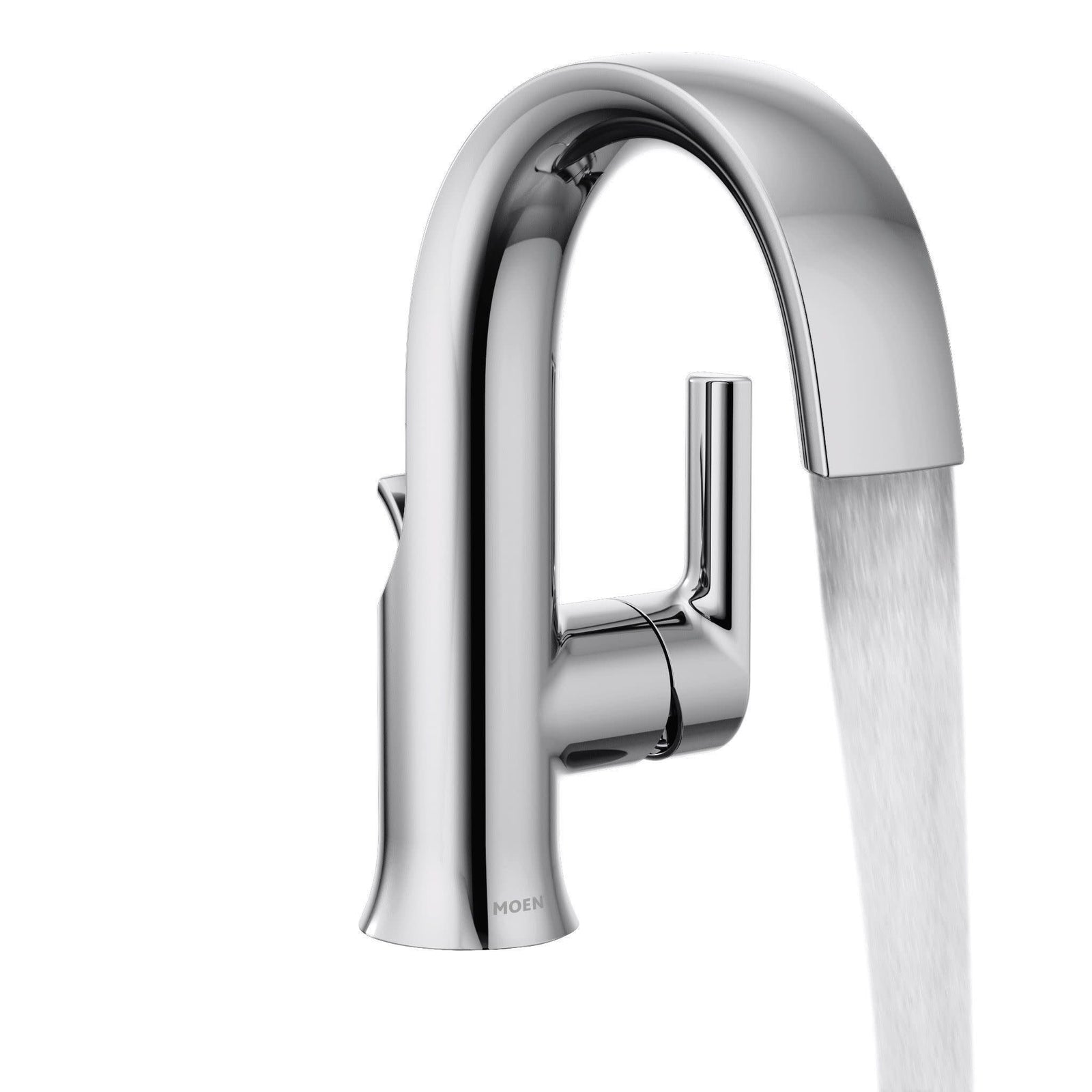 Doux Single Handle High Arc Bathroom Sink Faucet, Chrome Z6F4 - product image 4