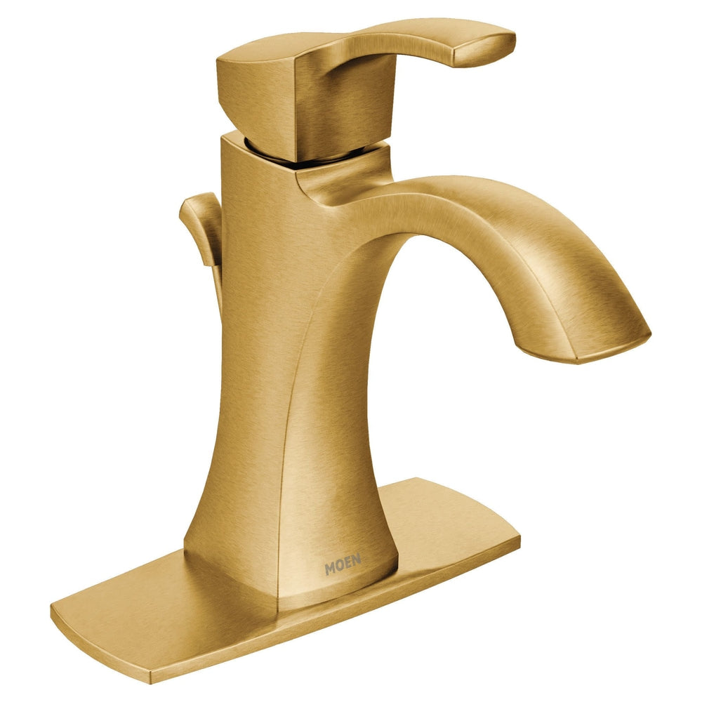 Voss Single Handle High Arc Bathroom Sink Faucet, Brushed Gold Z4R5 - product image 3