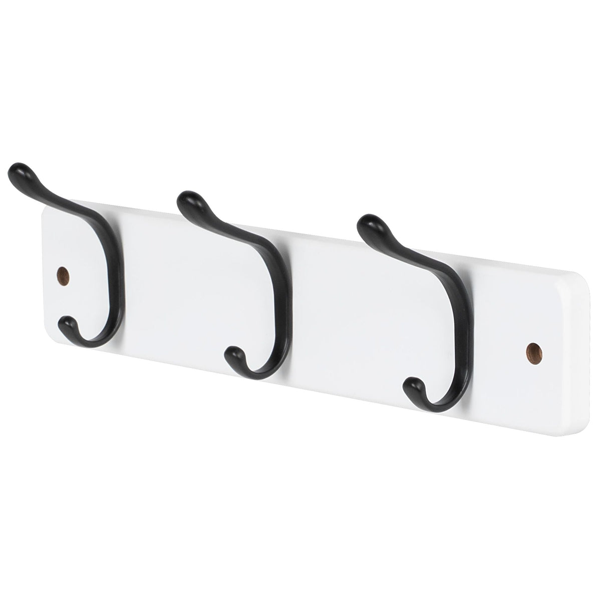 13.6" Modern Wall 3 Hook Rack, White I4P1 - product image 1