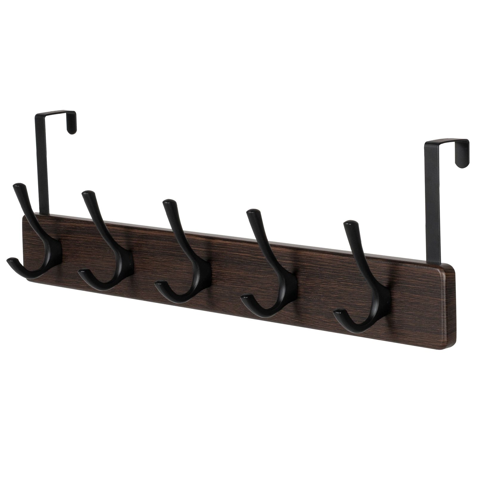 21.6" Traditional Wall 5 Hook Rack, Brown D8G2 - product image 1
