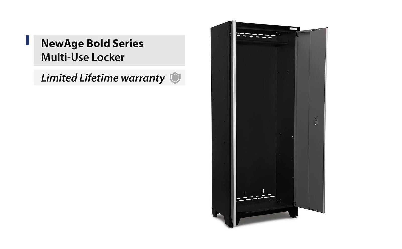 Bold 3.0 Series 24-Gauge Steel Multi-Use Locker, Fully-Welded, 800-lb Capacity, Black/Grey, 30-in F4Z7 - product image 8