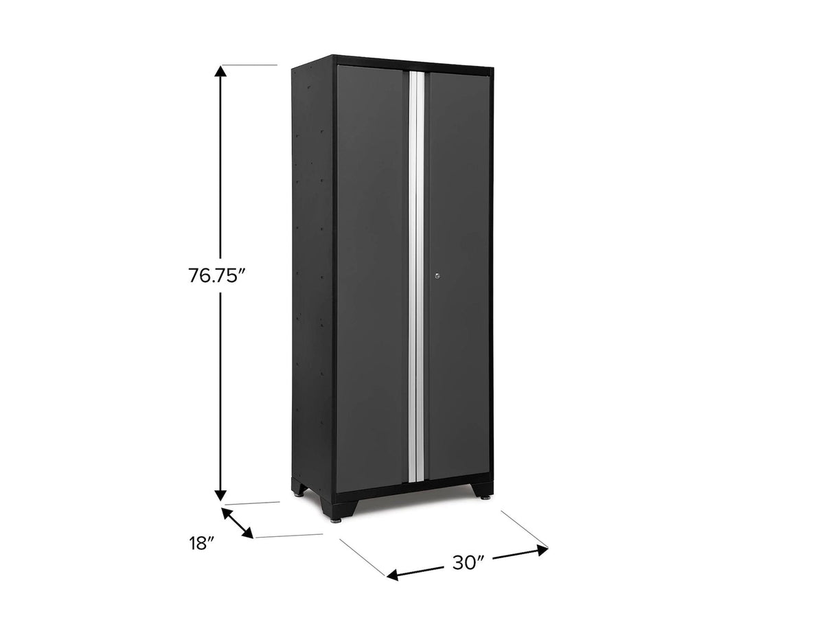 Bold Series 24-Gauge Steel RTA Storage Locker with 3 Shelves, Black/Grey, 30-in I3R0 - product image 5