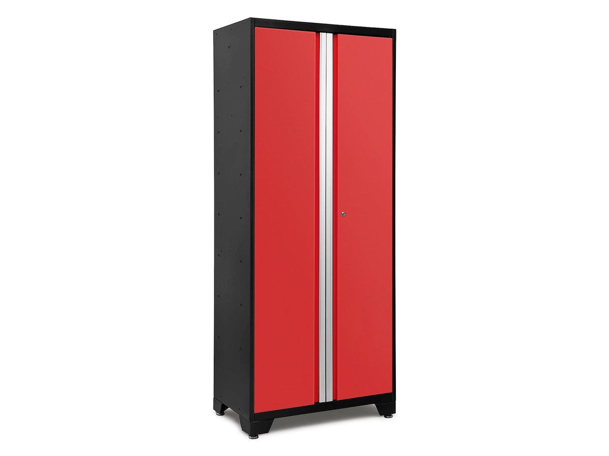 Bold Series 24-Gauge Steel RTA Storage Locker with 3 Shelves, Black/Red, 30-in R7H2 - product image 3