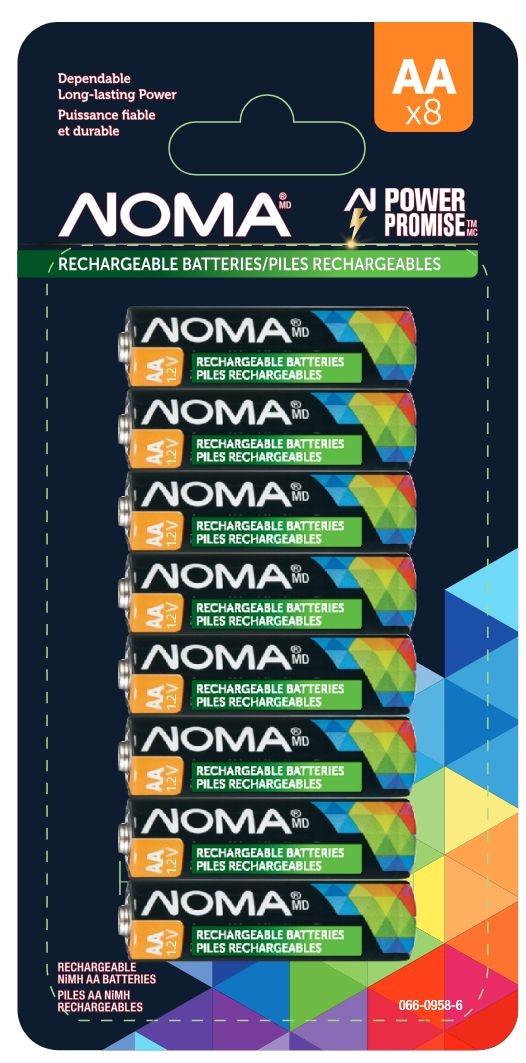 AA Ni-MH Rechargeable Battery, 8-pk B5D5 - product image 1