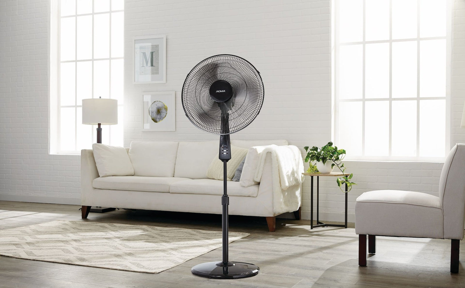 Oscillating Pedestal/Stand Fan with Remote Control, 3-Speed, Black, 18-in N0N8 - product image 7