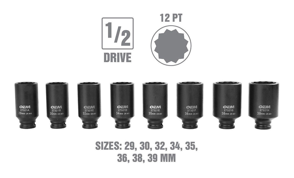 Axle Nut Socket Set, 8-pc H0V7 - product image 4
