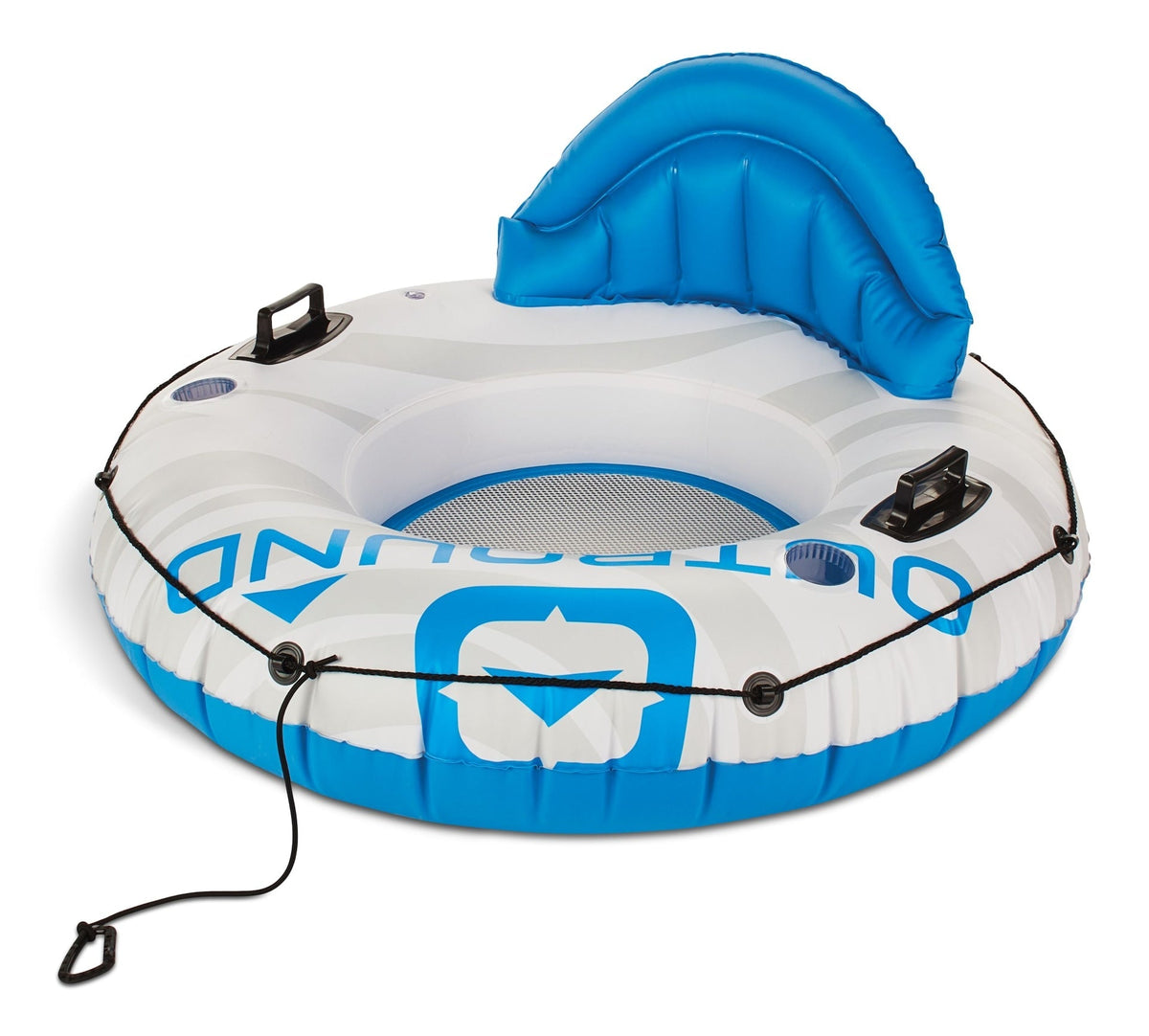 Inflatable Connectable River Tube, 1-Person, White/Blue, 51-in D7D0 - product image 1