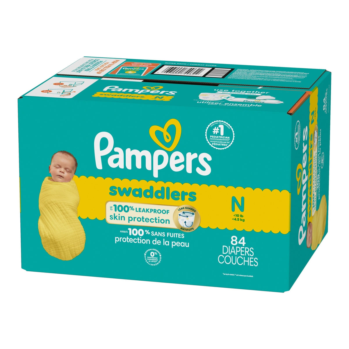 Swaddler Size 0 Newborn Baby Diapers, 84-pc Q5A6 - product image 1