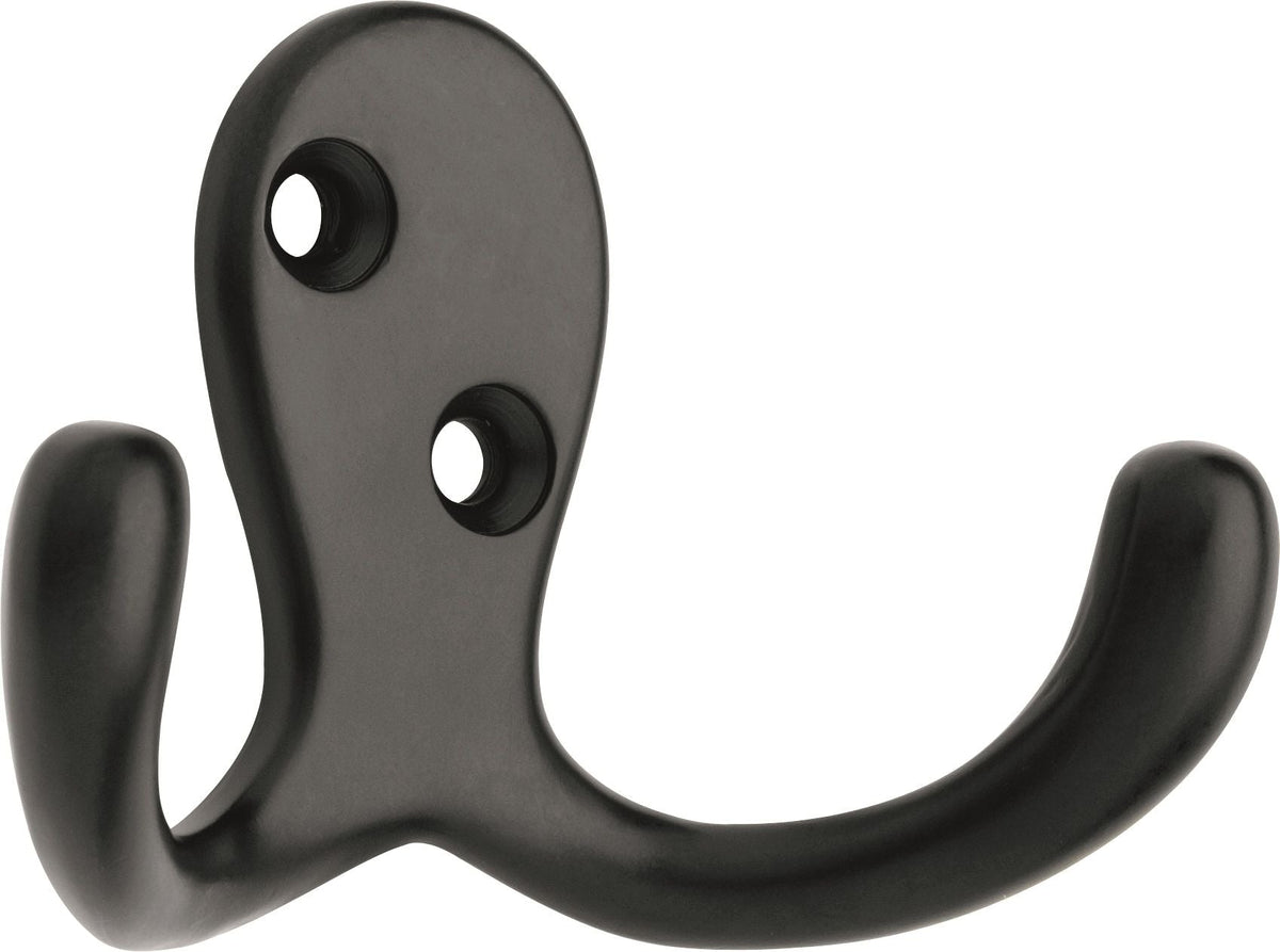 Stainless Steel Single Double Prong Robe Hooks, Assorted Colours, 4-pk J8Z9 - product image 1