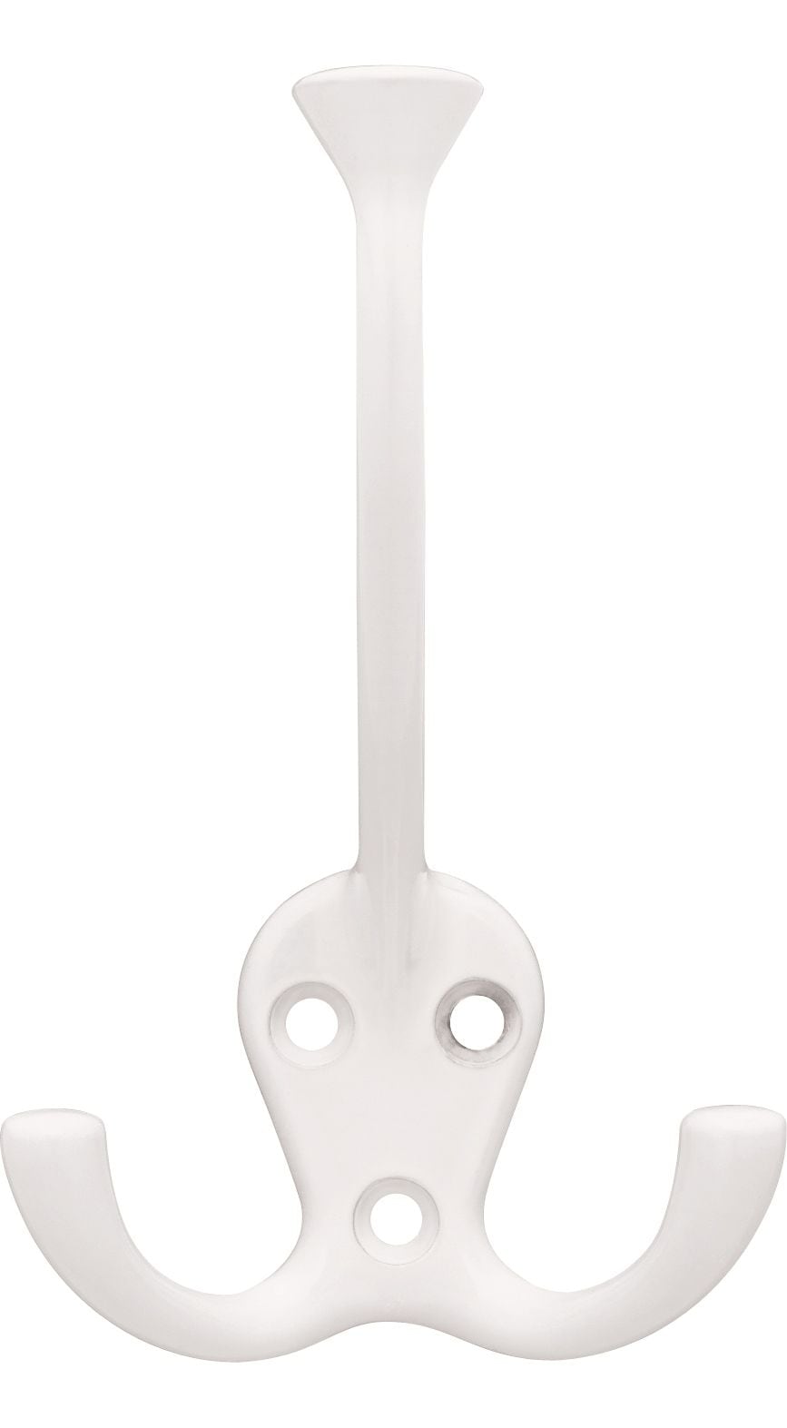Stainless Steel Single Tri-Hooks, White, 3-pk T9S5 - product image 1