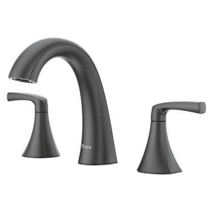 Rancho 8-in Widespread Bath Faucet, Matte Black D9D3 - product image 1