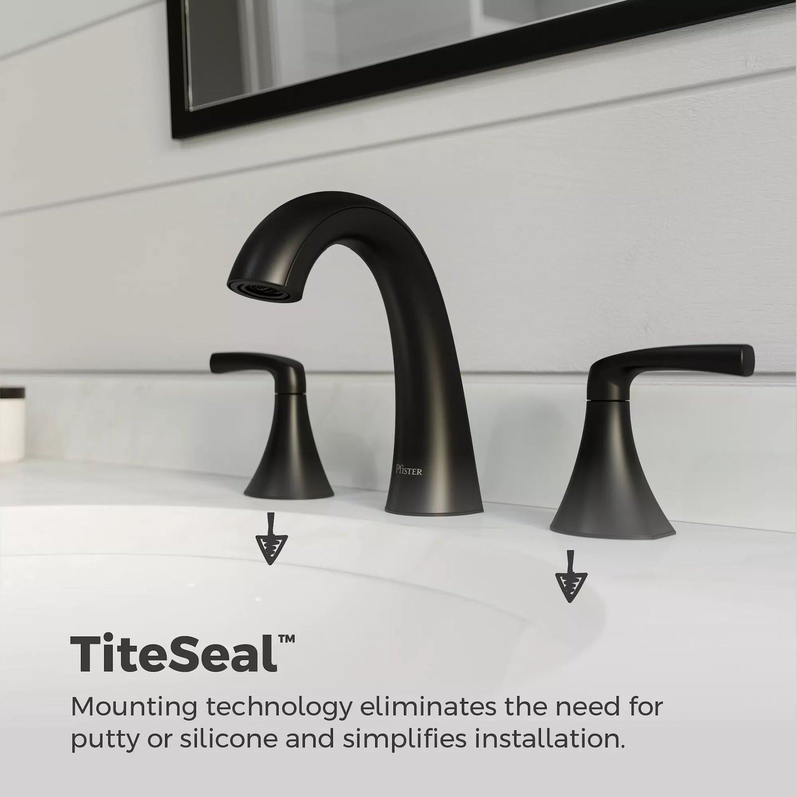 Rancho 8-in Widespread Bath Faucet, Matte Black D9D3 - product image 7