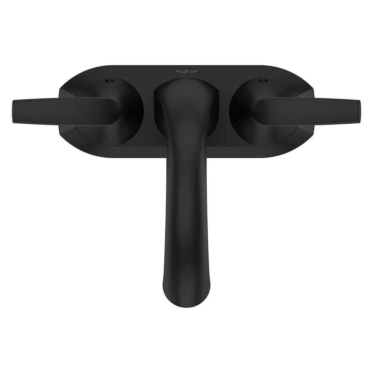 Rancho Double Handle 4-in Centreset Bathroom Sink Faucet Push & Seal Drain, WaterSense Certified, Matte Black A5D5 - product image 2