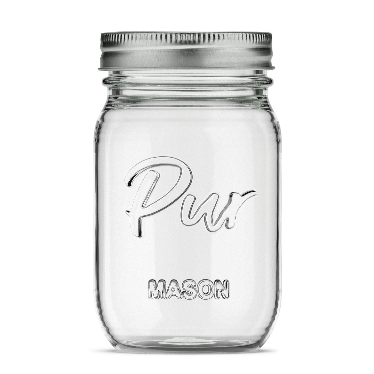 Mason Regular Mouth Glass Jar with Lid & Band, 16-oz/473-mL, 12-pk I6S4 - product image 1