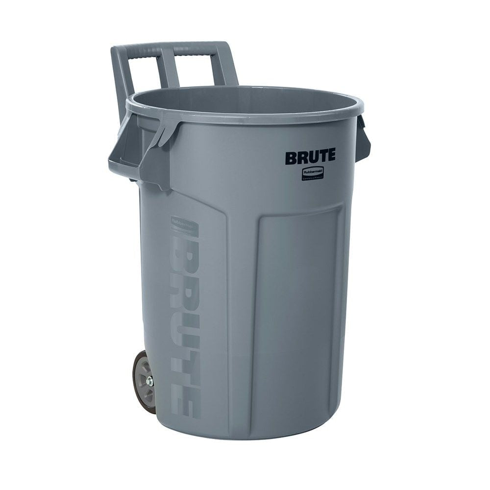 Commercial Wheeled Brute Circular Outdoor Garbage Can, Grey, 121-L R7V0 - product image 1