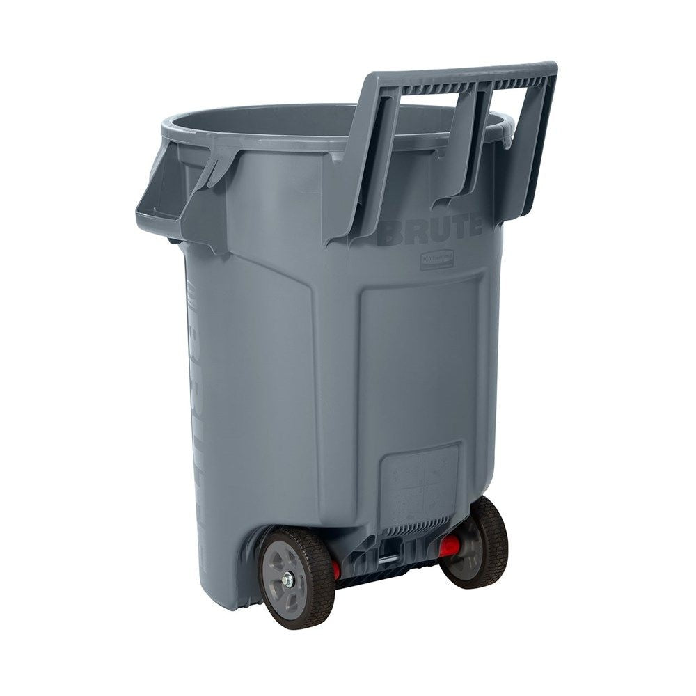 Commercial Wheeled Brute Circular Outdoor Garbage Can, Grey, 121-L R7V0 - product image 3