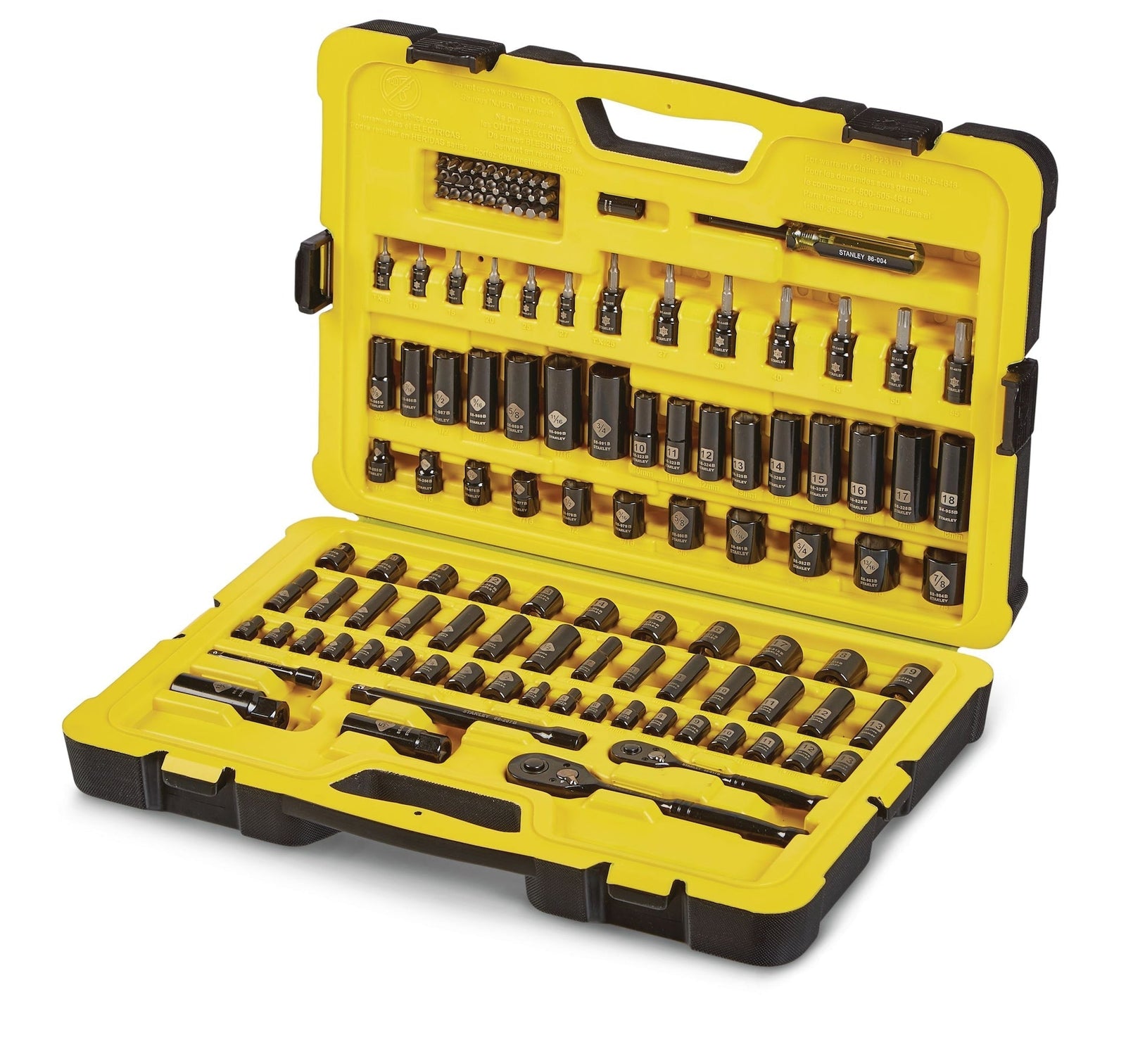 Professional Grade Black Chrome Socket Set, 122-pc, SAE/Metric T6S9 - product image 1