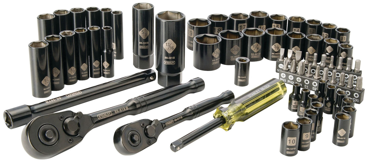 Professional Grade Black Chrome Socket Set, 70-pc, SAE/Metric X0Z9 - product image 5