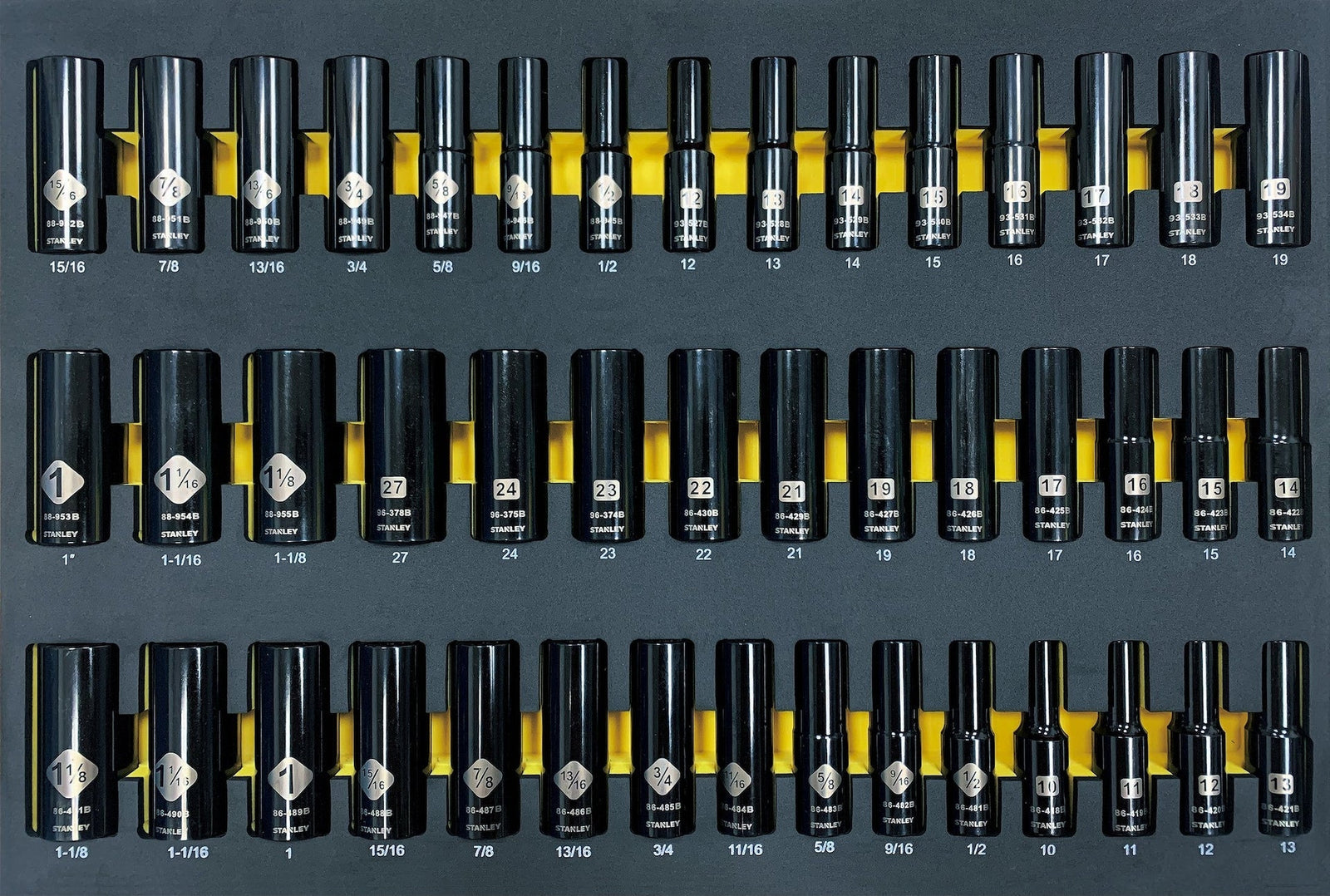 Professional Grade Black Chrome Socket Set, SAE/Metric, 427-pc D8G2 - product image 8