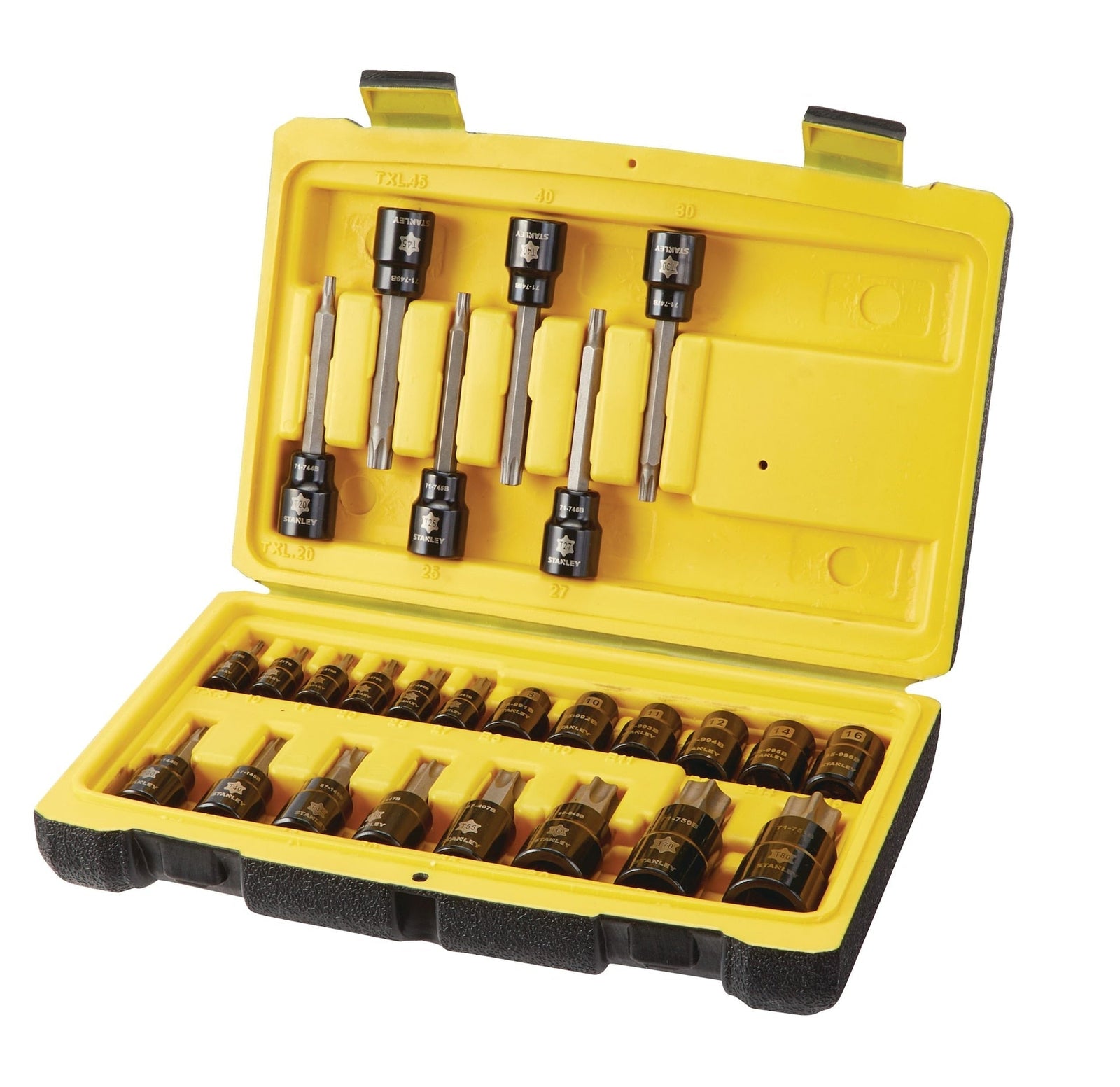 Professional Grade Black Chrome Torx Bit Socket Set, 26-pc, SAE/Metric B0G7 - product image 1