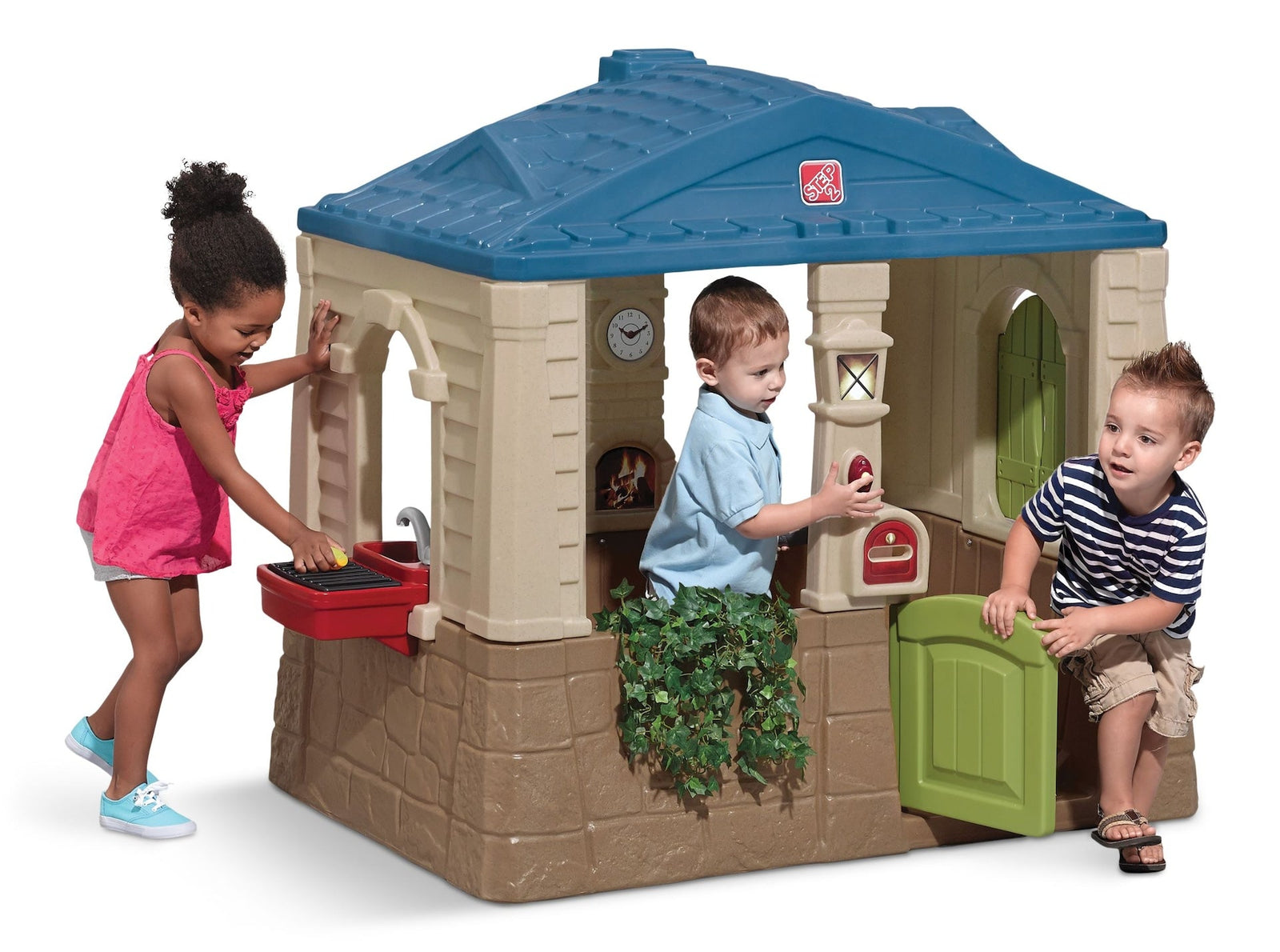 Step2 Happy Home & Cottage Playhouse with Interior Set, Ages 1.5+ A5X8 - product image 1