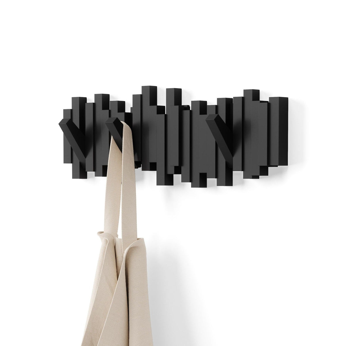 Multi 5 Hook Rack, Black O5O2 - product image 1