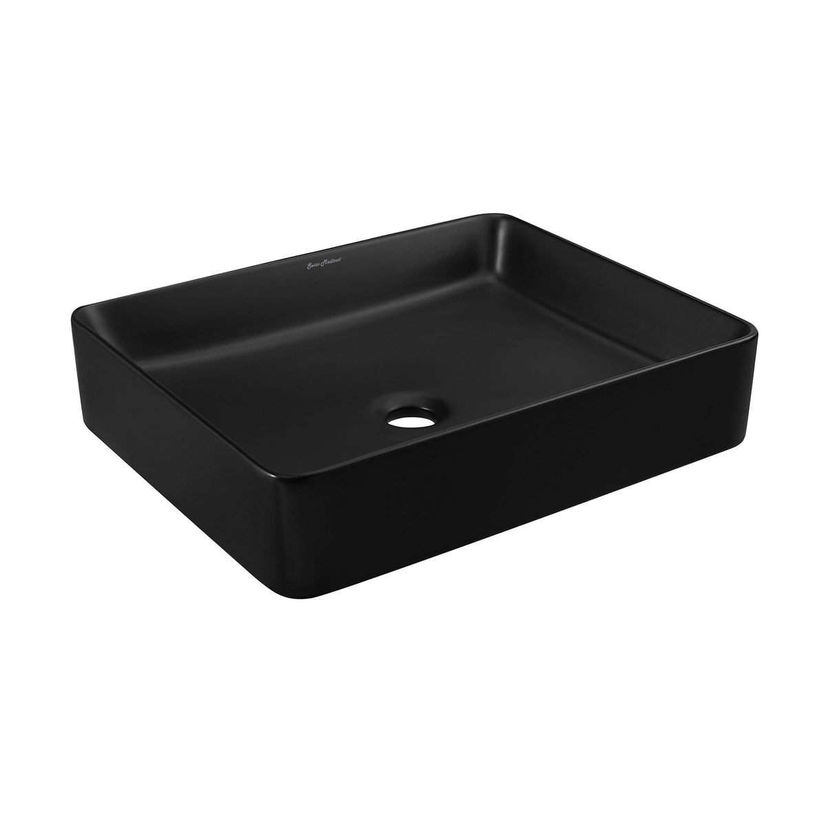 Concorde Rectangle Ceramic Vessel Sink, Matte Black F3G6 - product image 1