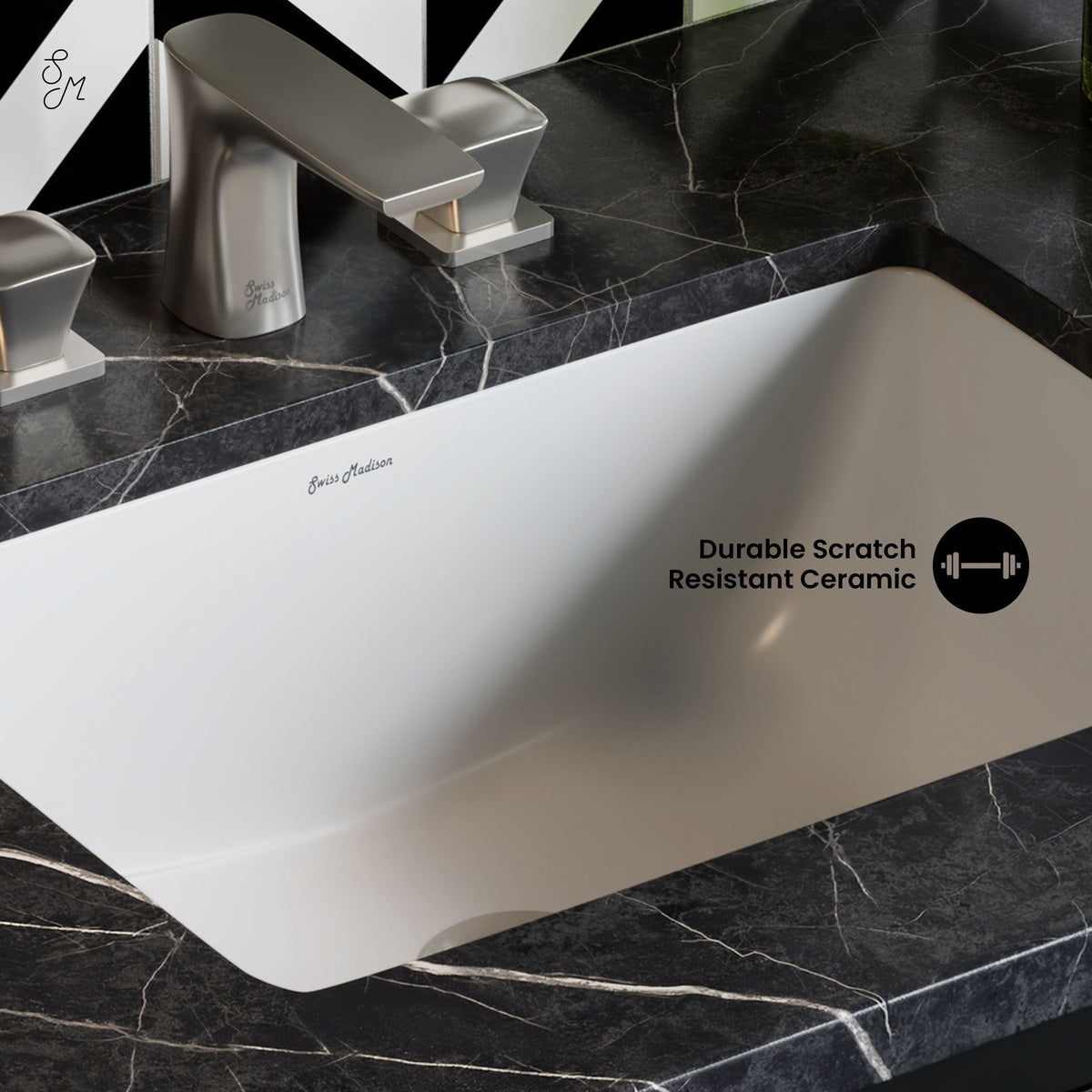 Plaisir 18.5 Rectangular Under-Mount Bathroom Sink V9C7 - product image 5