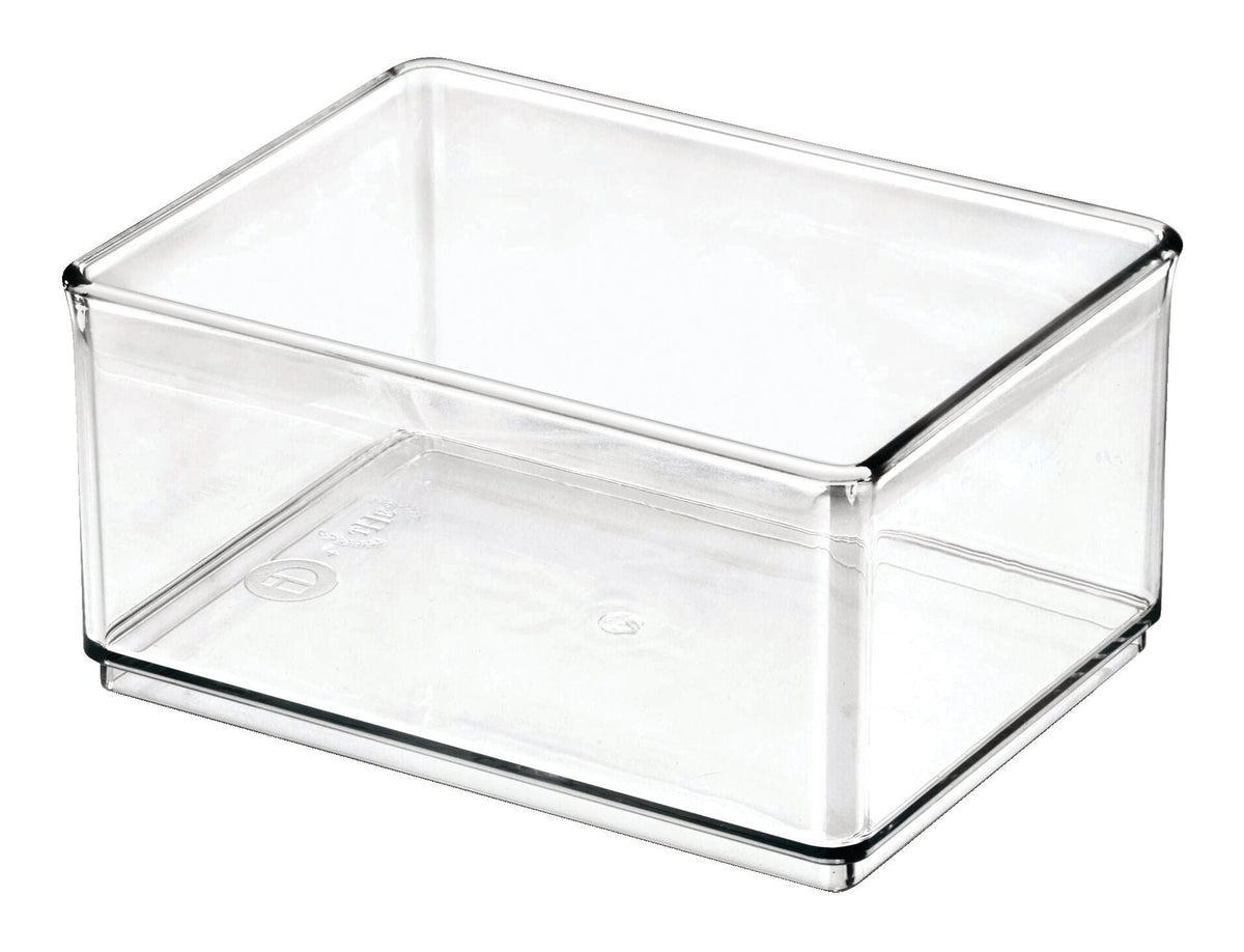 The Home Edit by iDESIGN Clear Stackable Medium Shallow Organizing Storage Bin, 1.2-L J8V3 - product image 1