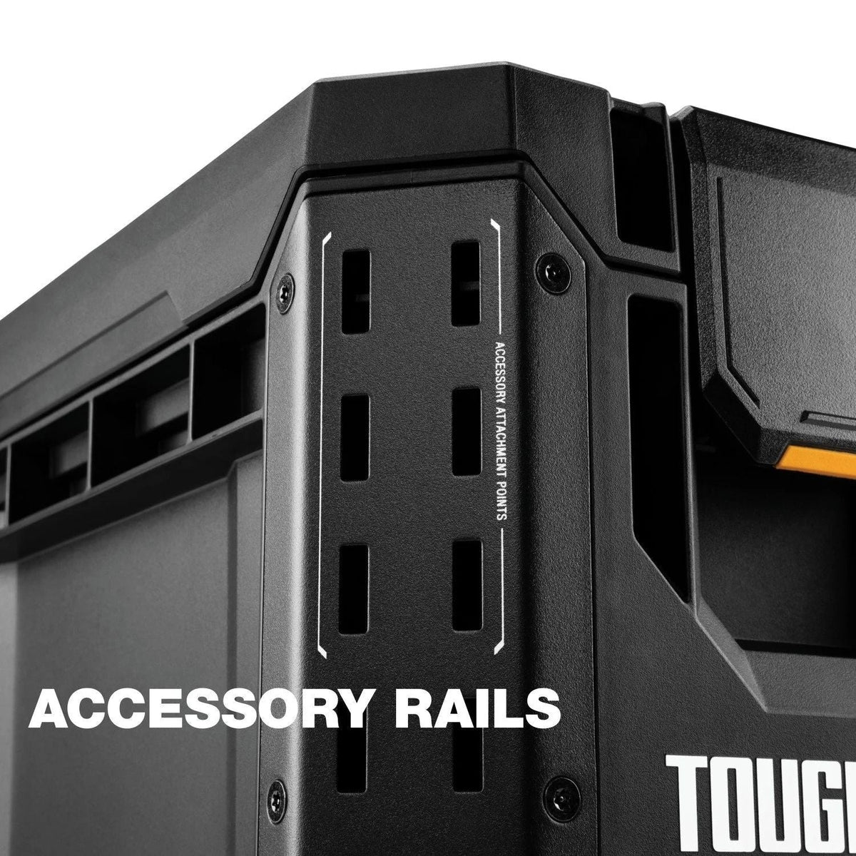 StackTech Half Portable Modular Plastic/Metal Tool Box with Inner Tray and 5 Dividers, IP65-Rated, Black R9Y1 - product image 5