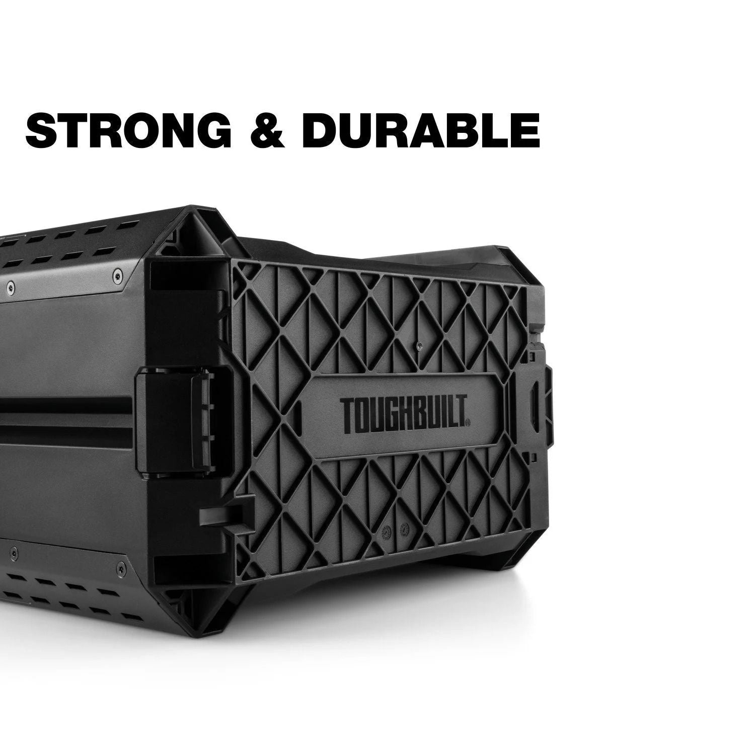 StackTech Half Portable Modular Plastic/Metal Tool Box with Inner Tray and 5 Dividers, IP65-Rated, Black R9Y1 - product image 8
